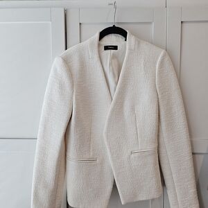 Theory Off-White Textured Jacket